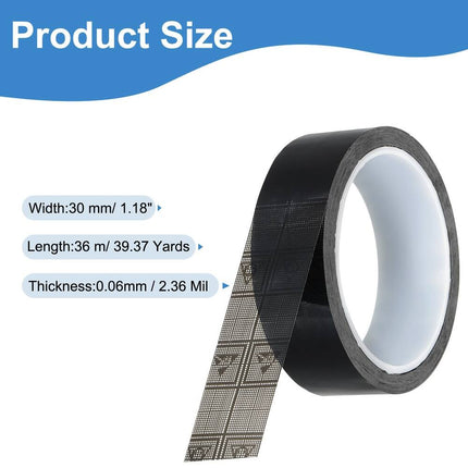 Antistatic Conductive ESD Tape – Black, Grid Adhesive for Electronics