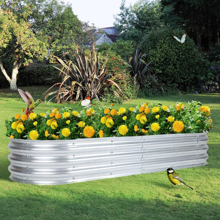 Galvanized Raised Garden Bed Kit – Vegetables, Flowers & Herbs