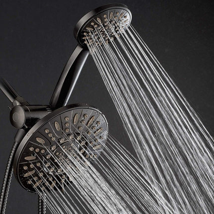 Oil Rubbed Bronze 7-Inch 3-Way Rainfall Shower Head Combo System