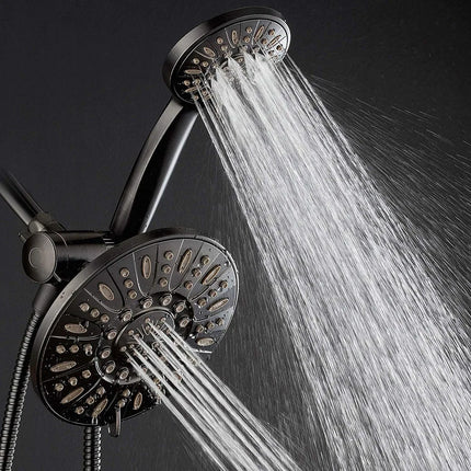 Oil Rubbed Bronze 7-Inch 3-Way Rainfall Shower Head Combo System