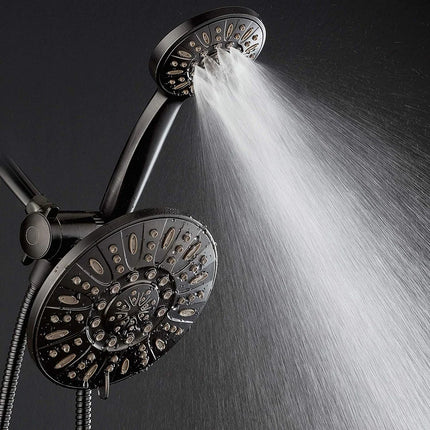 Oil Rubbed Bronze 7-Inch 3-Way Rainfall Shower Head Combo System