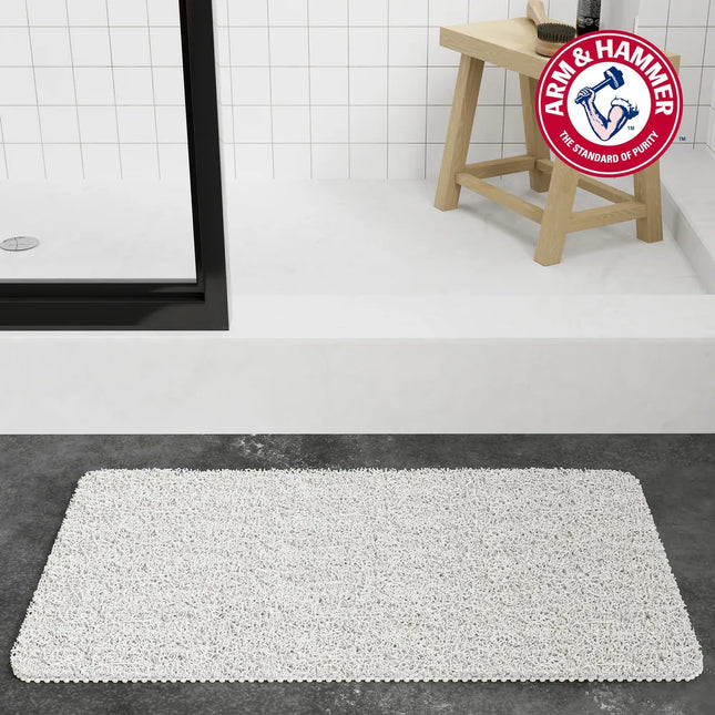 Sensory Touch Non Slip Loofah Shower Tub Mat Quick Drying 17x30