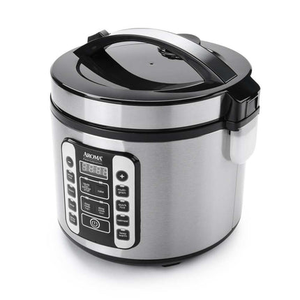 20-Cup Digital Rice Cooker & Food Steamer – Cool-Touch Design