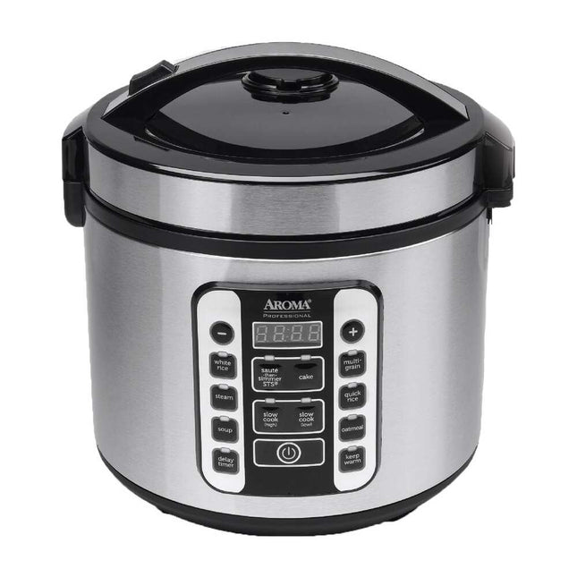 20-Cup Digital Rice Cooker & Food Steamer – Cool-Touch Design