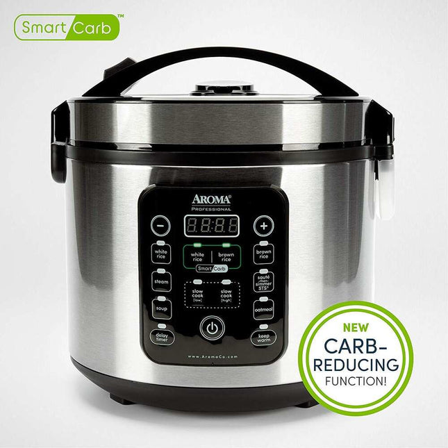 20-Cup Smart Carb Rice Cooker with Low Carb Cooking Technology