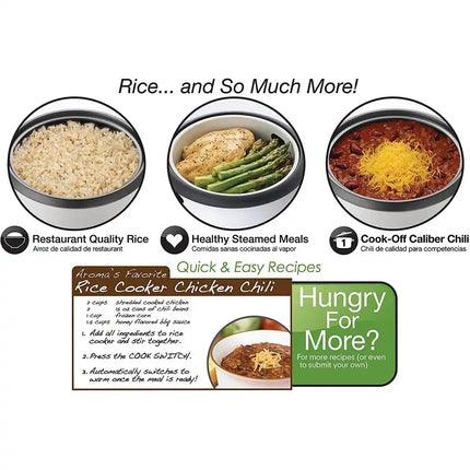20-Cup Rice Cooker & Food Steamer Large Capacity Kitchen Appliance