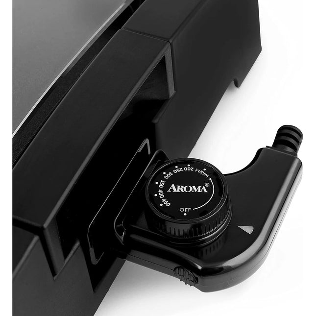 Housewares 17x13 Inch Black Smokeless Indoor Electric Grill for Home Use