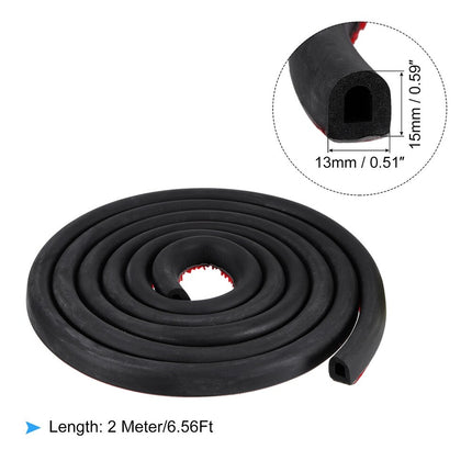 Black Automotive Weather Stripping – Fits Home & Vehicle Applications