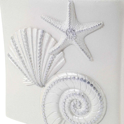 Ivory Sequin Shells Tissue Cover Decorative Bathroom Tissue Box Holder