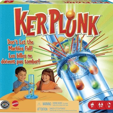 Mattel KerPlunk Game – Family Fun for Kids 2-4 Players