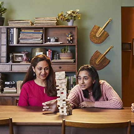 Hasbro Jenga Wooden Block Game – Family & Party Fun for Kids 6+