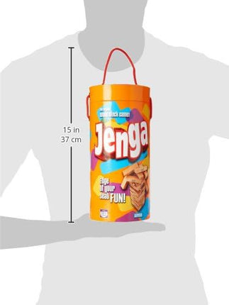 Hasbro Jenga Wooden Block Game – Family & Party Fun for Kids 6+