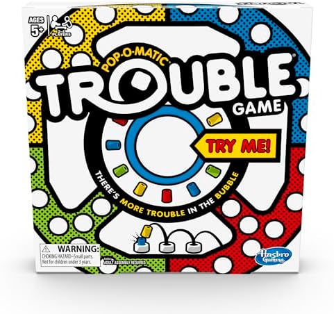 Hasbro Trouble Board Game – Fun for Kids 5+ | 2-4 Players Family Game