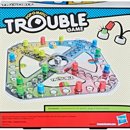 Hasbro Trouble Board Game – Fun for Kids 5+ | 2-4 Players Family Game