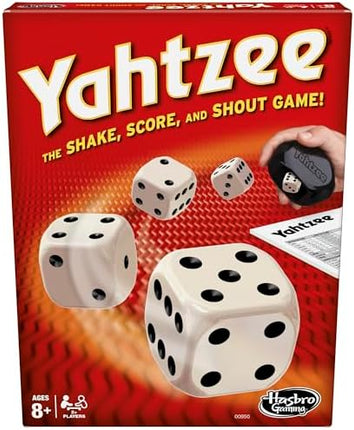 Hasbro Gaming Yahtzee Game, Fast-Playing Dice Games for Kids, Teens, and Adults, Strategy Games, Family Games for Kids, 2 or More Players, Ages 8 and Up