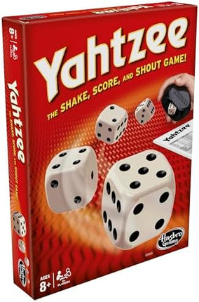 Hasbro Gaming Yahtzee Game, Fast-Playing Dice Games for Kids, Teens, and Adults, Strategy Games, Family Games for Kids, 2 or More Players, Ages 8 and Up