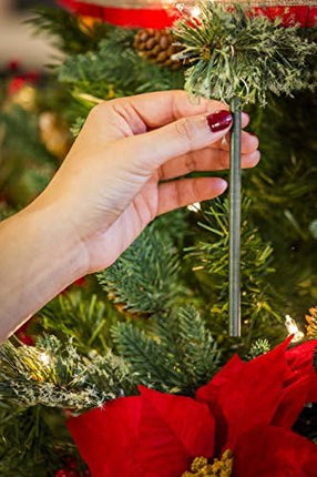 White Winter Fir Scent Sticks – Scentsicles Holiday Ornaments with Hooks (6 Pack)