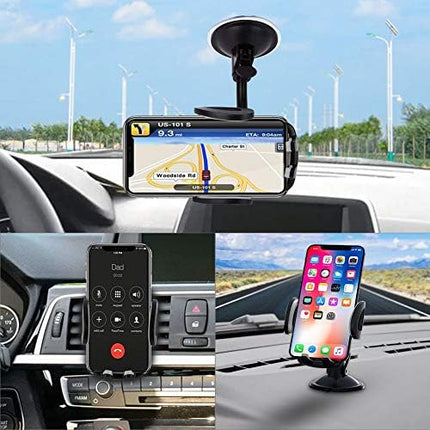 Vansky Car Phone Holder Mount, Secure 3-in-1 Fit for iPhone 17/16/15 & Samsung S24