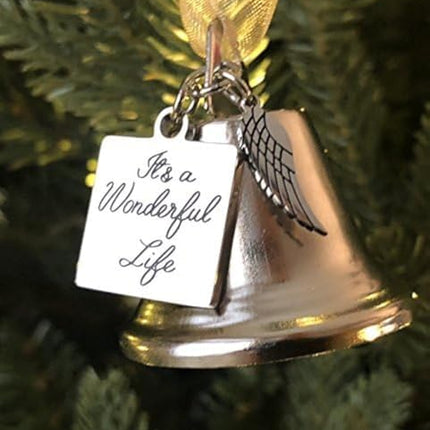 Stainless Steel Angel Bell Ornament – It’s a Wonderful Life Inspired Design