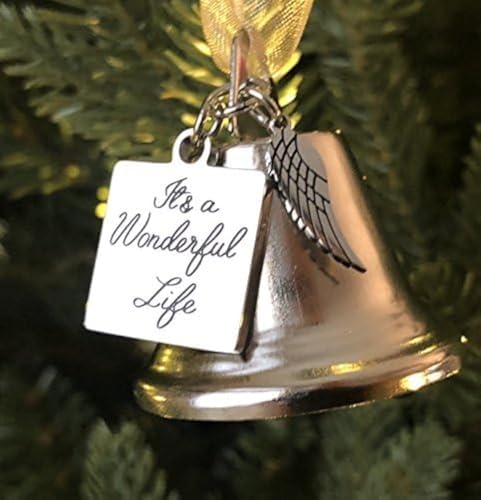 Stainless Steel Angel Bell Ornament – It’s a Wonderful Life Inspired Design