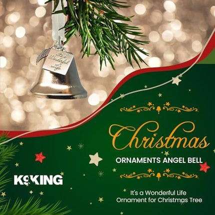Stainless Steel Angel Bell Ornament – It’s a Wonderful Life Inspired Design