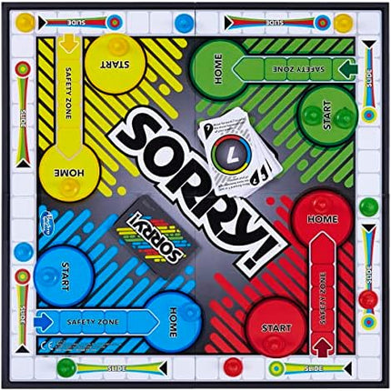 Sorry! Board Game for Kids 6+, Classic Hasbro Family Game with 4 Pawns