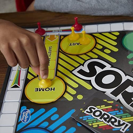 Sorry! Board Game for Kids 6+, Classic Hasbro Family Game with 4 Pawns