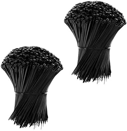 4" Cable Ties 1000 Pcs – Upgrade Nylon Self-Locking Zip Ties for Indoor/Outdoor