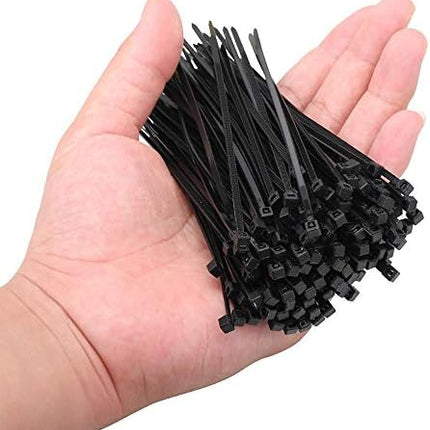 4" Cable Ties 1000 Pcs – Upgrade Nylon Self-Locking Zip Ties for Indoor/Outdoor