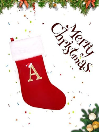 Super Soft 20" Xmas Stockings – Monogram Rustic Holiday Fireplace Decor