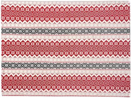 PAVILIA Red Snowflake Christmas Blanket – Cozy Plush Winter Throw 60x80