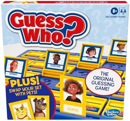 Hasbro Guess Who? Board Game – Original Kids Game with People & Pets Cards 6+