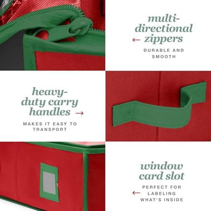 Christmas Wrapping Paper Storage Bag – Large 24-Roll Organizer with Pockets