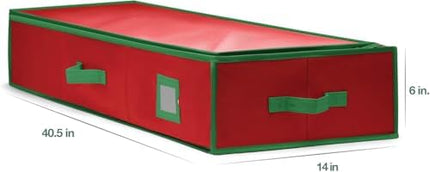 Christmas Wrapping Paper Storage Bag – Large 24-Roll Organizer with Pockets
