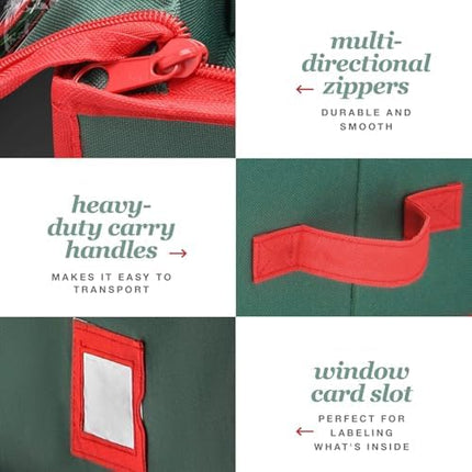 Large Gift Wrap Organizer Box – Xmas Storage Bag for 24 Rolls & Accessories
