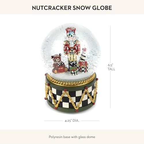Mackenzie-Childs Nutcracker Globe – Premium Christmas Living Room Decoration