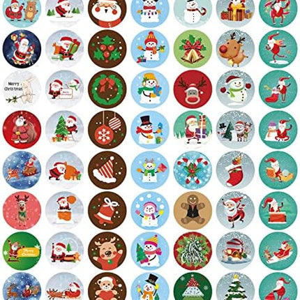 Christmas Sticker Pack 504 PCS – Festive Labels for Kids, Crafts & Party Décor