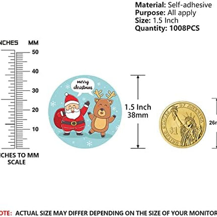 Christmas Sticker Pack 504 PCS – Festive Labels for Kids, Crafts & Party Décor
