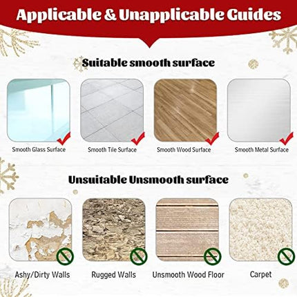 Large Peppermint Christmas Decals 14pcs – Wall & Floor Stickers for Holiday Parties