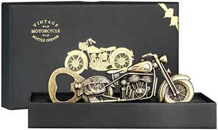 Motorcycle Beer Bottle Opener Gift for Men Dad – Vintage Christmas Stocking Stuffer