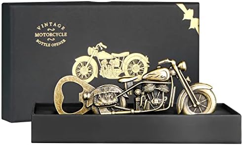 Motorcycle Beer Bottle Opener Gift for Men Dad – Vintage Christmas Stocking Stuffer