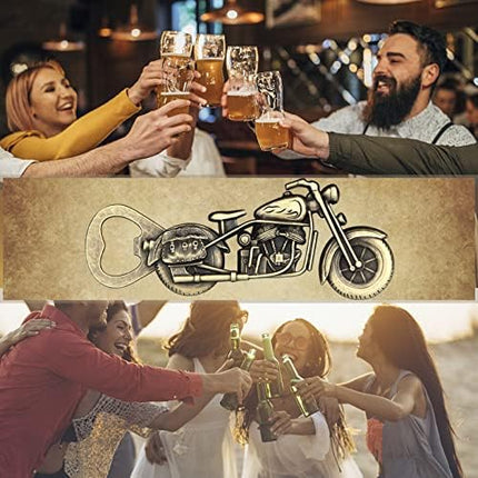 Motorcycle Beer Bottle Opener Gift for Men Dad – Vintage Christmas Stocking Stuffer
