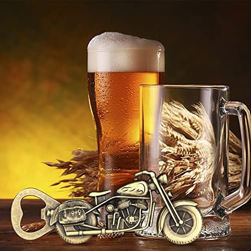 Motorcycle Beer Bottle Opener Gift for Men Dad – Vintage Christmas Stocking Stuffer