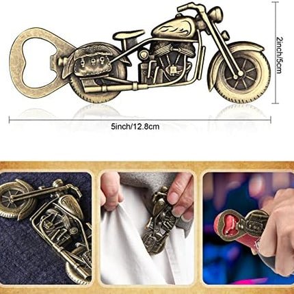 Motorcycle Beer Bottle Opener Gift for Men Dad – Vintage Christmas Stocking Stuffer