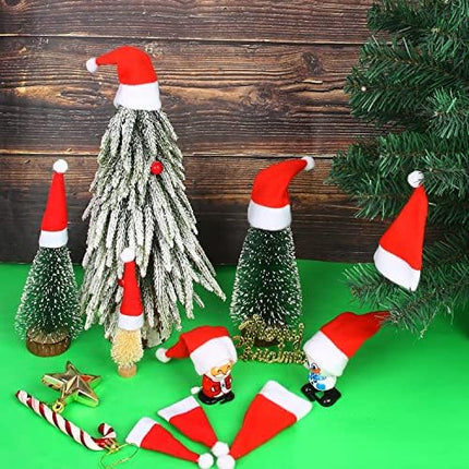 Christmas Mini Santa Hats 36pcs – Wine Bottle & Treat Covers for Festive Crafting