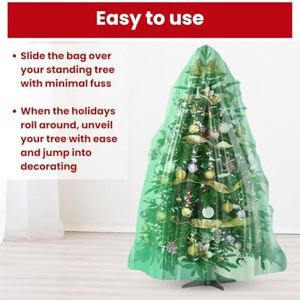 1. VicMore Extra-Large Christmas Tree Disposal Bag – Heavy-Duty Tear-Resistant PE Cover