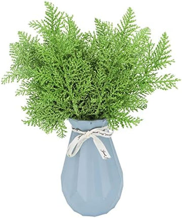 Green Pine Needle Sprays 20-Pack – Glitter Christmas Tree Picks for DIY Crafts