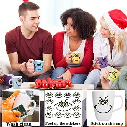 Waterproof Christmas Face Decals 26pcs – Vinyl Stickers for Balls & Home Decor