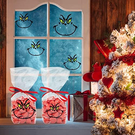 Waterproof Christmas Face Decals 26pcs – Vinyl Stickers for Balls & Home Decor