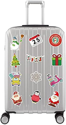Vintage Christmas Vinyl Stickers 50pcs – No-Duplicate Holiday Decals for Kids